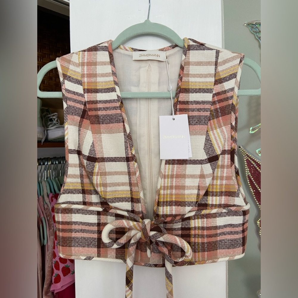 NWT zimmermann matchmaker crop top AU 1